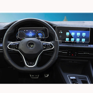 Pour Volkswagen VW <span class=keywords><strong>Golf</strong></span> 8 MK8 <span class=keywords><strong>2022</strong></span> voiture Navigation GPS haute clair verre trempé protecteur d'écran Film voiture stéréo lecteur DVD feuille - Product Image 3