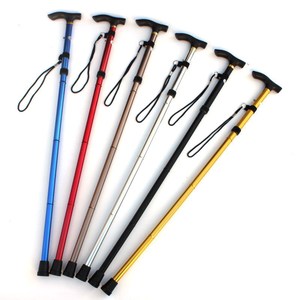 Bâton de randonnée télescopique pliable en alliage d'aluminium FervorFOX, réglable sur 5 sections, pour personnes âgées - Product Image 5