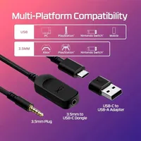 Audífonos para Juegos HyperX Cloud 3 con Cable, Metálicos, con Micrófono con Sonido DTS, Software HyperX, USB para PC/PS/Xbox/Switch