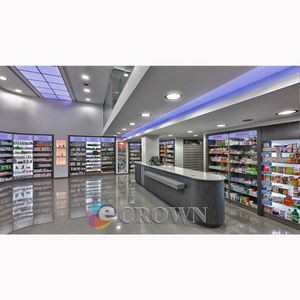 <strong>Conlin</strong> Big Pordrugstore Market Stall Wooden Pharmacy Stall Shop showcase for Sale OEM - Product Image 3