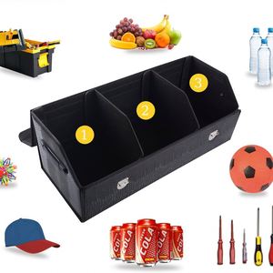 Organizador de Maletero de Coche Personalizado con Logotipo, de Cuero PU, con Múltiples Bolsillos, Color Personalizado, Gran Capacidad, Plegable - Product Image 3