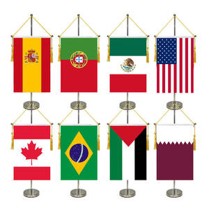 Mini drapeaux personnalisés pour tenir à la main bannière d'équipe d'événement sportif drapeau de bâton de football bannière de bureau de logo d'impression vierge par sublimation - Product Image 6