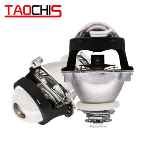 TAOCHIS 2.5 Inch WST Mini Headlight Bi xenon Projector Len H4 H7 Socket For DIY Retrofit Lamp High Low Beam H1 HID