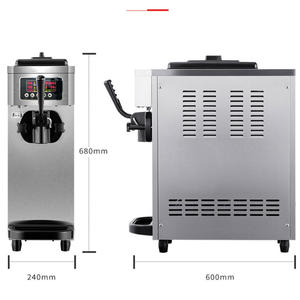 Commercial <b>Ice</b> <b>Maker</b> Machine 1500W Single Flavor Soft Serve <b>Ice</b> Machine with Pre-Cooling for Restaurant Snack Bar - Product Image 2