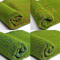 Mur de fleurs vertes en mousse artificielle, panneaux muraux