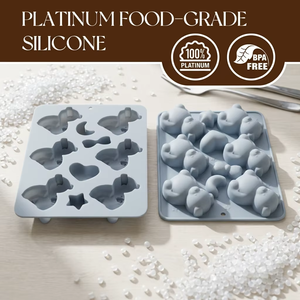 Factory Can Customize 10 Cavity <b>Cute</b> <b>Bear</b> Shape Fondant Silicone Mold LFGB Platinum Non Stick BPA Free Silicone Mousse Cake Mold - Product Image 2