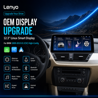 Écran tactile LCD 12,3 pouces Système Android CarPlay/Android Auto sans fil Montage sur tableau de bord USB 1 an pour BMW Série 5 2009-2015