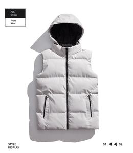 سترة مبطنة مطبوعة حسب الطلب للخريف والشتاء، جاكيت سميك مبطن بالريش، سترة تدريب مطبوعة بشعار مخصص - Product Image 4