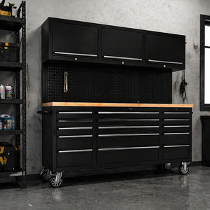 Combination Tool Workbench Chest Mobile Customized <b>Drawers</b> <b>Trolley</b> Garage Rolling 72 Inch Steel Lockable Cabinet TC-01 Customiza - Product Image 2