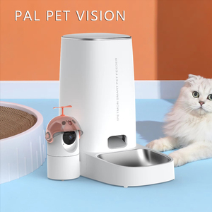 Distributeur automatique de nourriture pour animaux de compagnie CITICITY en acier inoxydable intelligent avec Wi-Fi, charge automatique, caméra à distance et contrôle par application mobile pour chiens - Product Image 6
