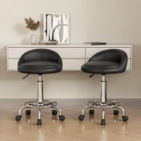 Tabouret de bar de luxe en acier inoxydable, chaise pivotante haute moderne et minimaliste, usage commercial, pour réception et caisse