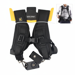 Arnés Doble para Cámara K&F Concept de 7 cm, Nailon, Estilo Profesional, Accesorios de Fotografía DSLR - Product Image 1