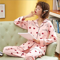 Pyjama pour femmes Sfy-y513, pantalon à manches longues printemps-été, ensemble de pyjama, motifs multiples, adorable vêtement de nuit pour filles, vêtements de maison pour femmes