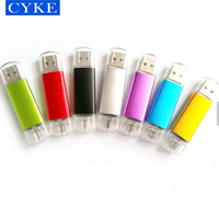 CYKE Rapide Vitesse USB 3.0 2.0 OTG 2 dans 1 Pen drive 64GB En Métal À Double USAGE USB Flash Drive 16GB 8GB Double Utiliser pour Android ou Type-c