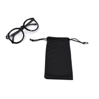 Vente en gros sac pochette avec logo personnalisé impression personnalisée de lunettes tissu doux emballage en microfibre sacs de lunettes de soleil avec cordon de serrage