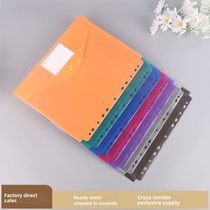 A4 Transparent PP 11-Hole Document Bag Zipper Student Exam Binder Featuring Folder Holder Envelope Wallet School <b>File</b> - Product Image 2