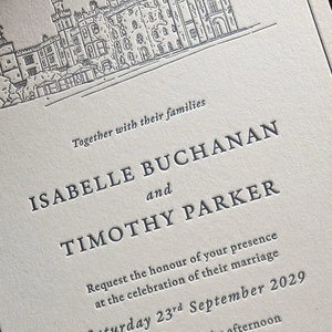 Invitations <span class=keywords><strong>de</strong></span> <span class=keywords><strong>mariage</strong></span> en typographie traditionnelle, avec motif <span class=keywords><strong>de</strong></span> l'endroit du <span class=keywords><strong>mariage</strong></span> personnalisé, papeterie <span class=keywords><strong>de</strong></span> <span class=keywords><strong>mariage</strong></span> <span class=keywords><strong>de</strong></span> luxe - Product Image 3
