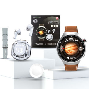 Jam Tangan Pintar D21 untuk Pria Wanita dengan Dial Kronograf dan Earphone Nirkabel Air31 TWS, Tahan Air IP67, Kompatibel dengan IOS - Product Image 2