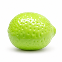 Jouet Squishy Changeant de Couleur Citron Anti-Stress, Jouets Fidget à Presser, Balle Anti-Stress Souple Citron Vert