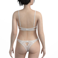 Set Bra dan Celana Dalam Renda Seksi Mewah untuk Wanita Dewasa, Bahan Bernapas Ramah Lingkungan, Logo Custom, Pakaian Dalam Putih