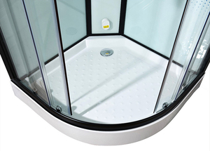 ห้องอาบน้ำกระจกนิรภัยแบบเลื่อนคู่ 5-8 มม. ติดตั้งง่าย พร้อมแผงควบคุมฟังก์ชั่น SS304 ขายส่ง - Product Image 2