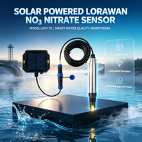 Capteur de nitrate NO3 LoRaWAN à énergie solaire, moniteur de qualité de l'eau sans fil pour l'aquaculture et la surveillance des eaux de surface