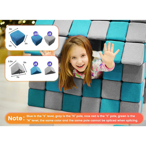 Blocs de construction en peluche douce pour enfants de 4 à 6 ans, ensemble de jeu empilable et construible avec couleurs personnalisées et design DIY - Product Image 3