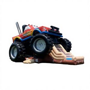 WINWAYTOYS Casa de Brinco Inflable de PVC con Tobogán, Diseño de Camioneta Monstruo, Capacidad Máxima 5-10 Personas, 8x4x3.5m/26x13x11.5ft, Fácil de Instalar, para Niños - Product Image 1