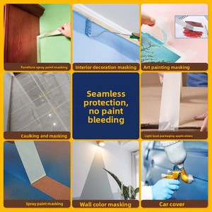 Nastro Adesivo Monofacciale Ginnva Giallo Scrivibile, Carta per Decorazione Pareti Interne/Esterne, Vendita all'Ingrosso - Product Image 2