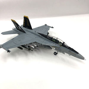 1:100 F-18B Hornet Strike Fighter Attack Model Diecast Military Plans Modèle réduit d'<span class=keywords><strong>avion</strong></span> en métal avec support pour les fans militaires Cadeau - Product Image 3