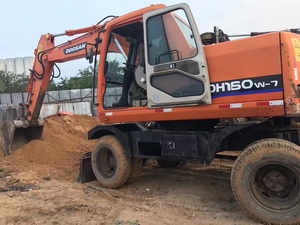 Pelle pelleteuse multifonctionnelle sur chenilles originale de la Corée DOOSAN DH160 Hyundai à haut rendement en bon état en vente - Product Image 2