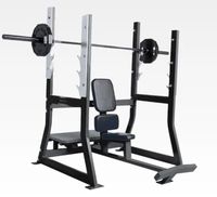Presse d'épaule verticale multifonctionnelle Machines de gymnastique à domicile chargées sur plaque pour l'entraînement en force et le banc d'haltérophilie