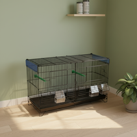 Vente en Gros Usine Cage à Oiseaux en Métal, Petite Cage pour Perroquets, Conception OEM, Cage d'Élevage pour Oiseaux en Acier, Montage Facile