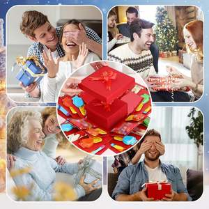 5 Layer Creative Explosion <b>Gift</b> <b>Box</b> with Embossing Eco-Friendly Foldable Design for Birthday and Craft Projects - Product Image 6