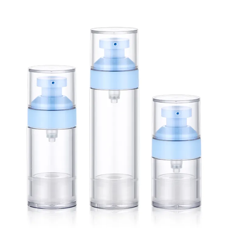 15ml 30ml 50ml transparentes dickes PETG/AS Lotion Serum Nachfüllbare Kosmetik 50ml Airless Pump flasche