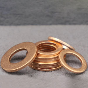 Metric Sólido M8 Latão Fino Cobre Flat Washer Flat 6mm Arruelas Planas Vedação Grosso Chumbo Liso Arruela Juntas Anel DIN Flat Washer - Product Image 2