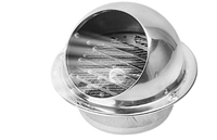Grille d'aération murale en acier inoxydable, grille d'évacuation, couvercle de ventilation, sortie