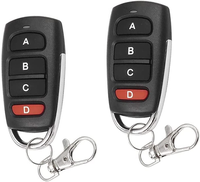 Mini télécommande sans fil intelligente 433 MHz pour domotique, contrôle RF clonable, porte de garage, pompe à eau, électrique, ABS, 4 boutons