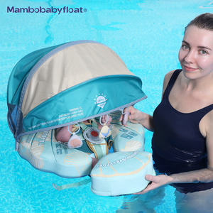 Mambobaby Flotador de pecho de bebé sin aire con dosel de cobertura para natación de bebé - Product Image 4