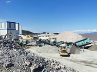 Usine mobile portative de broyeur de mâchoire concasseurs concrets dépistés prix concurrentiel pour l'exploitation minière comportant le noyau de roulement de moteur de moteur