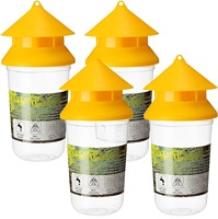 Hete Aanbieding Plastic Vliegenvangerfles, Hangende Gele Fruitvliegvanger, Perfect voor Tuin, Boerderij & Kippenhok