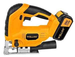 WELLOO 산업용 지그 톱 LI-ION 무선 고출력 소스 전기 곡선 톱 목재 금속 석재 타일 DIY 응용 - Product Image 2