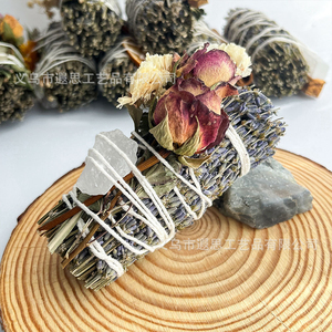 Paquete de Madera Sagrada de <span class=keywords><strong>Palo</strong></span> <span class=keywords><strong>Santo</strong></span> de Alta Resina con Flores de Lavanda, <span class=keywords><strong>Romero</strong></span> <span class=keywords><strong>y</strong></span> Varillas de Incienso de Cristal para Purificar, Limpiar <span class=keywords><strong>y</strong></span> Curar - Product Image 2