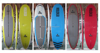 Planche à pagaie gonflable (SUP) de surf en gros, pas cher, avec logo personnalisé, en EPS et polyester avec fibre de verre, y compris accessoire de nageoire