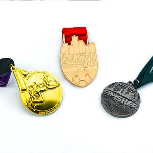 Medallas de metal personalizadas de alta calidad Ghana University Marathon Fun Run Kickboxing Sublimación en blanco Premios Titular Premium Craft - Product Image 3