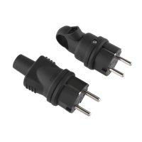Prise électrique russe EU Schuko 16A 250V avec marquage CE, étanche, en TPE, auto-assemblable, adaptateur détachable