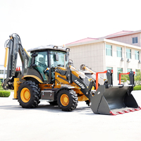 Mesin Epa Backhoe Loader 3-15ton CE obral Tiongkok 4 roda penggerak baru Backhoe dan Loader yang berlaku mesin penggerak tanah Diesel