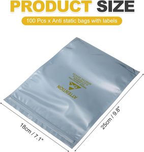 Bolsa de Aislamiento de Papel de Aluminio Semirrígido con Recubrimiento Antiestático VANTUR ESD - Product Image 4