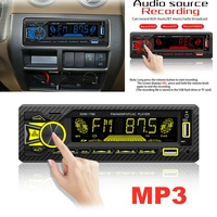 Autoradio universel Lecteur MP3 SWM 1789 Stéréo de voiture multimédia Simple DIN Écran LCD BT Audio Aux-in Récepteur radio AM/FM