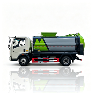 ผู้ผลิตรถบรรทุกขยะ รถบรรทุกแบบ Roll on Roll Off มาตรฐาน ISO14001 รถบรรทุกเก็บขยะอาหารประหยัดพลังงาน รถบรรทุกขยะร้านอาหาร - Product Image 2